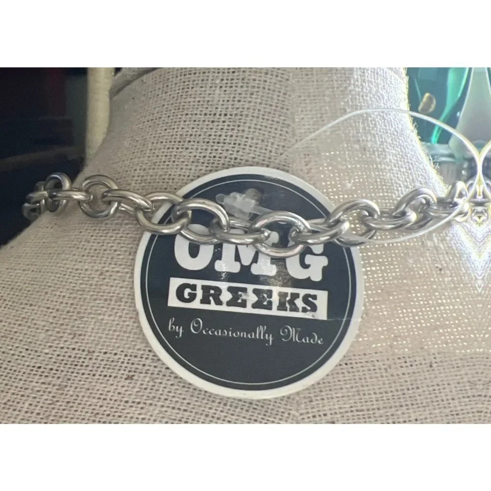 Greek Bubble Charm Chain Necklace from Occasionally Made — 18”